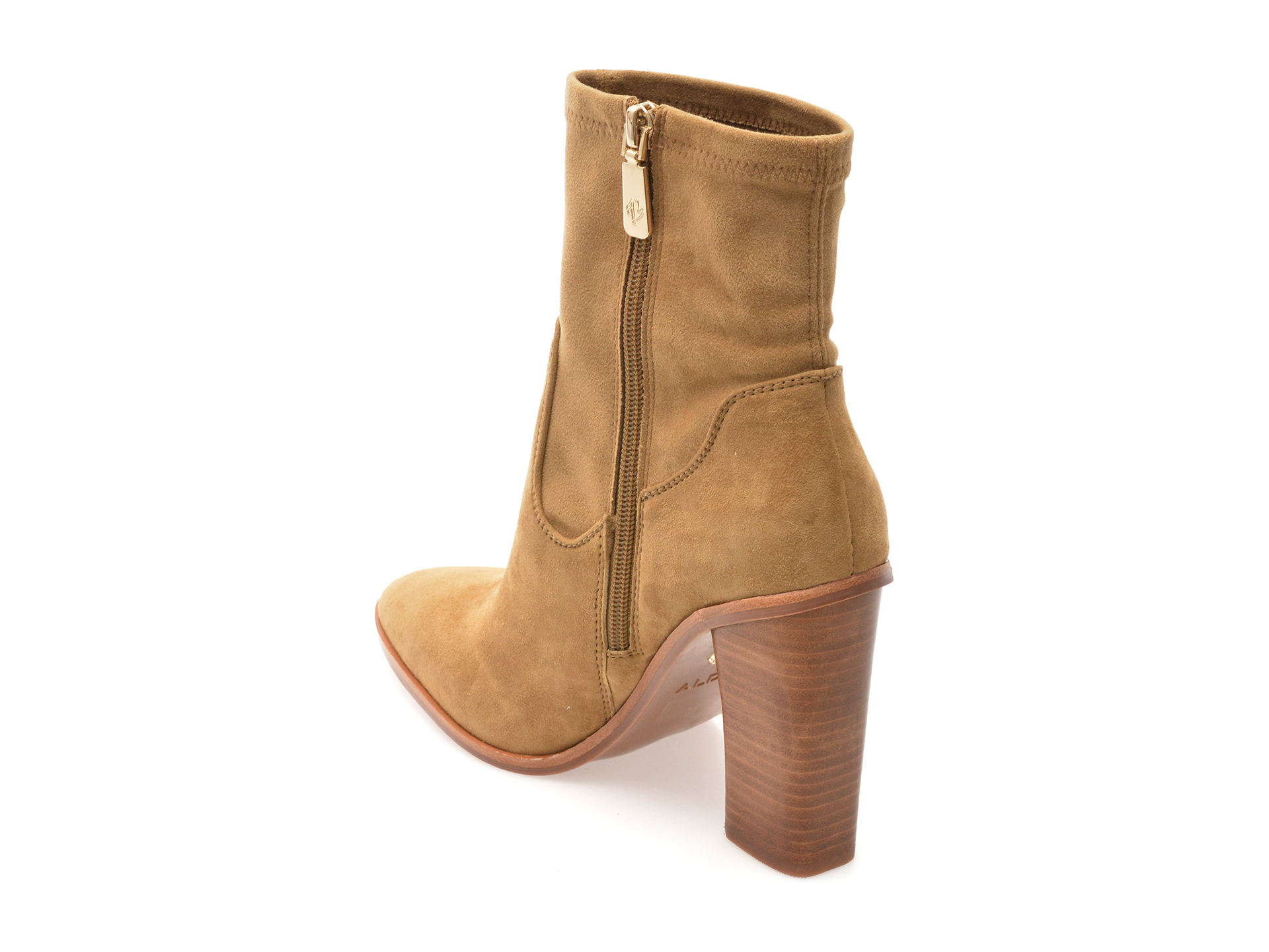 Botine casual ALDO nude, 13806161, din piele intoarsa