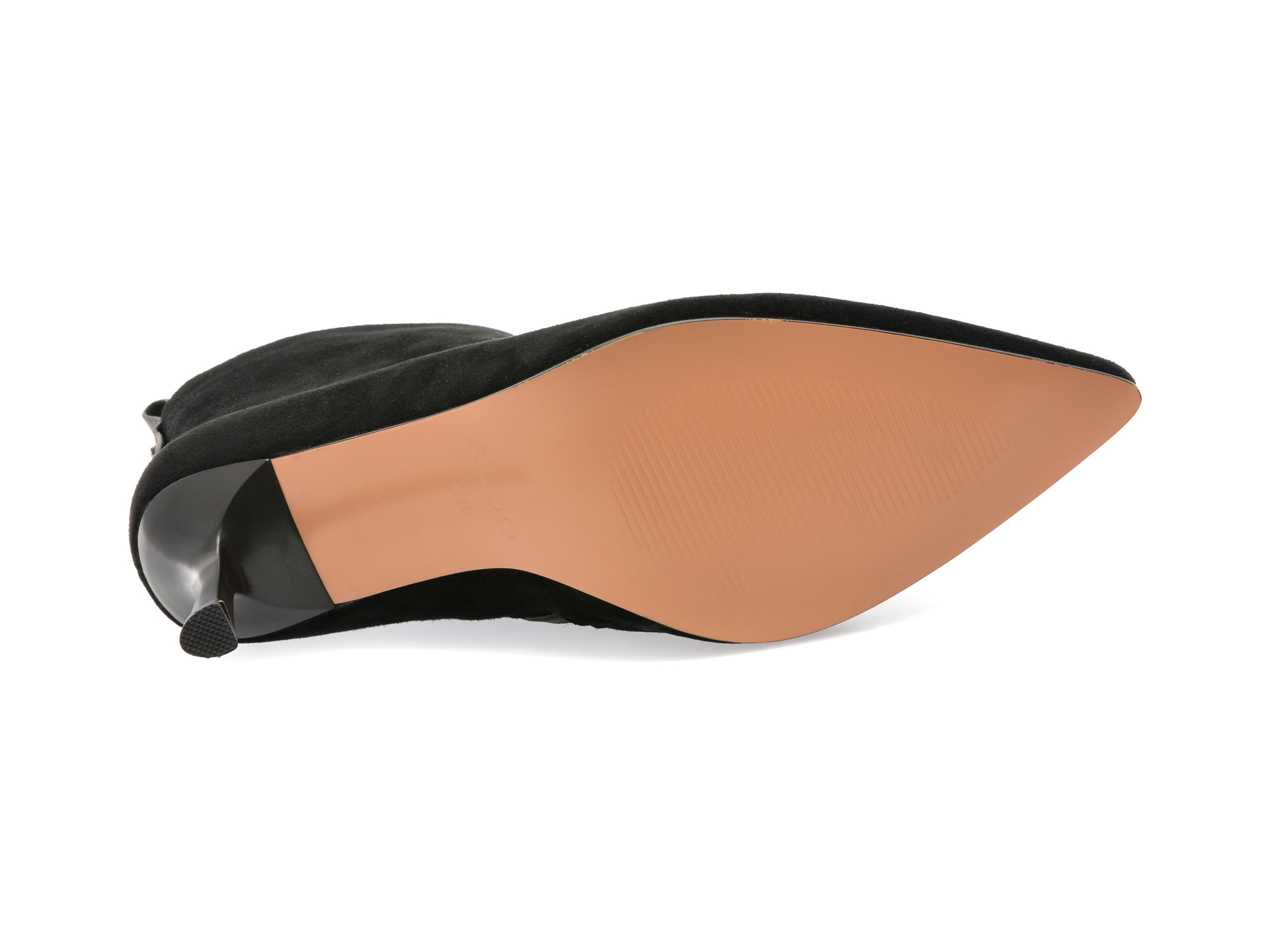 Botine elegante ALDO negre, JY50004, din piele intoarsa