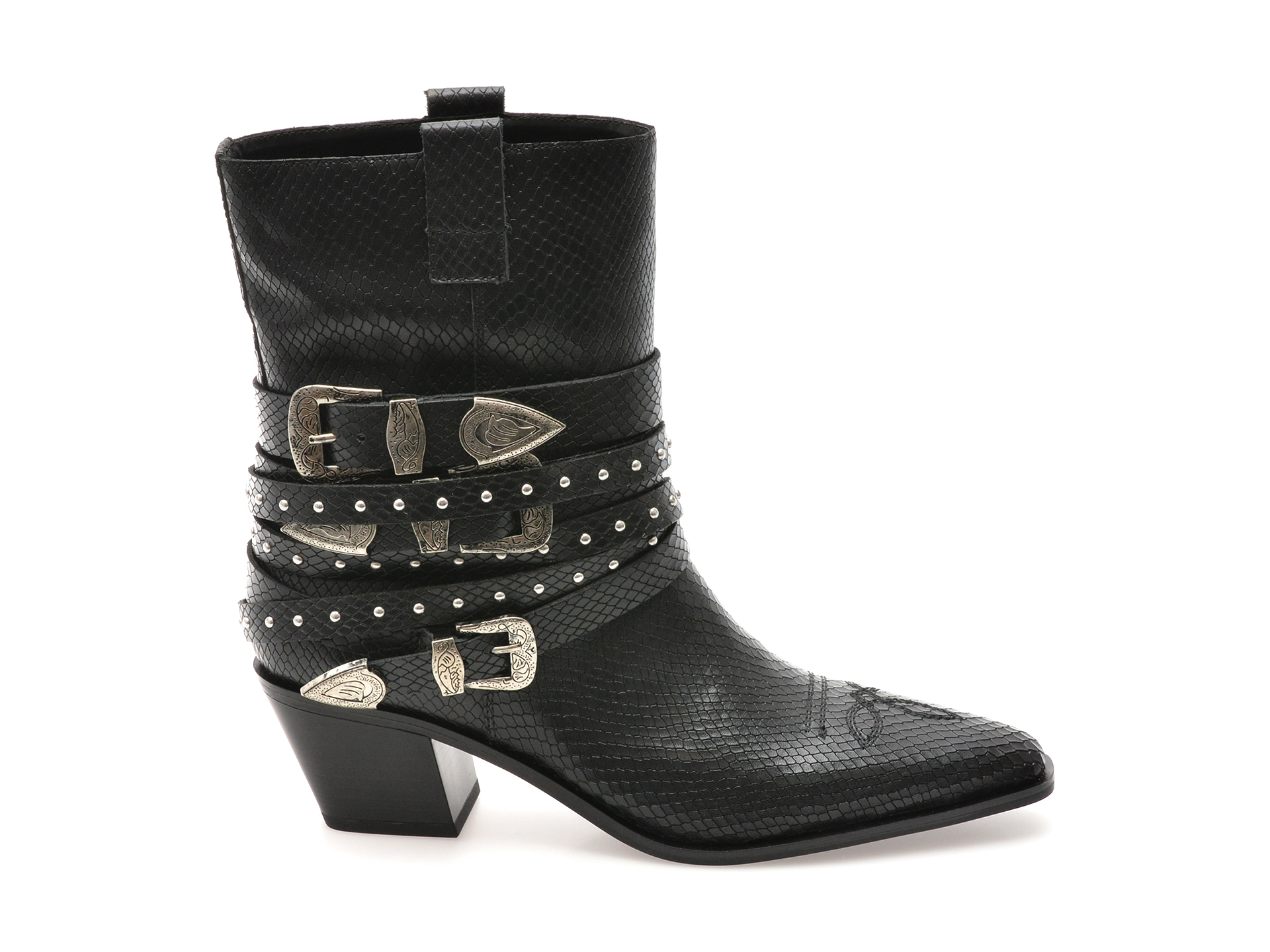 Ciocate elegante ALDO negre, 13848382, din piele croco