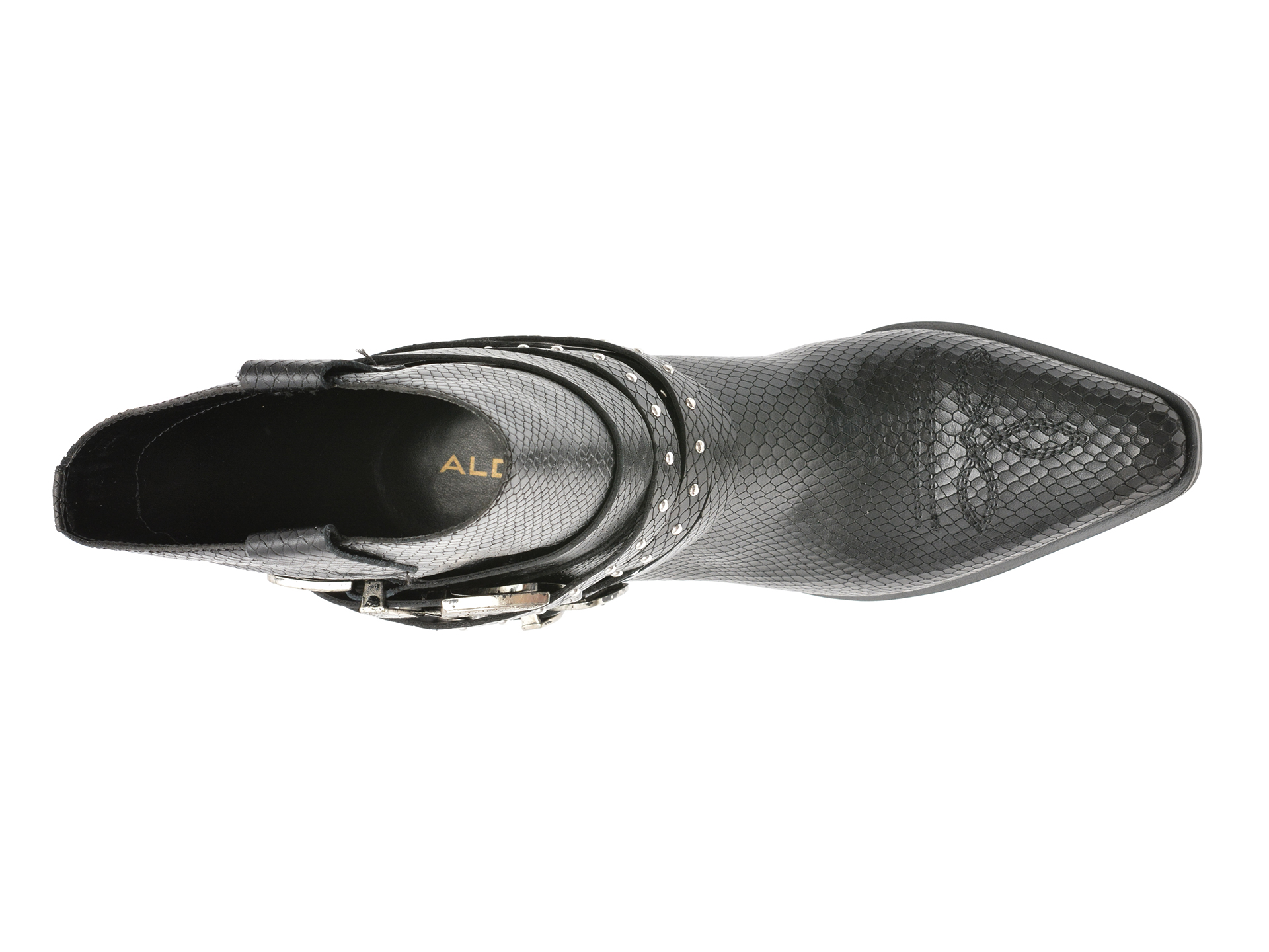 Ciocate elegante ALDO negre, 13848382, din piele croco