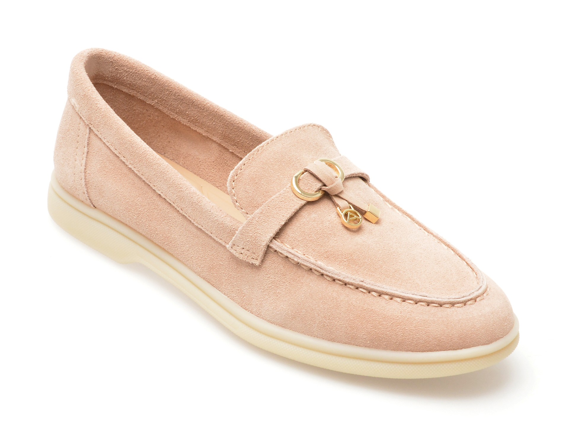 Mocasini casual ALDO nude, 13715328, din piele intoarsa