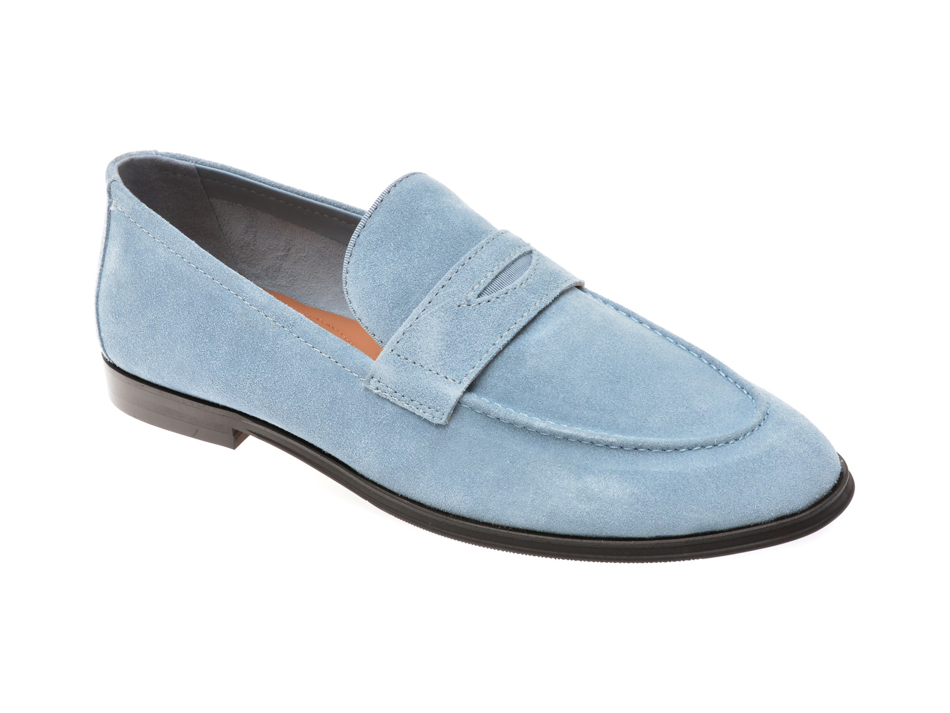 Mocasini eleganti ALDO albastri, 13749095, din piele intoarsa