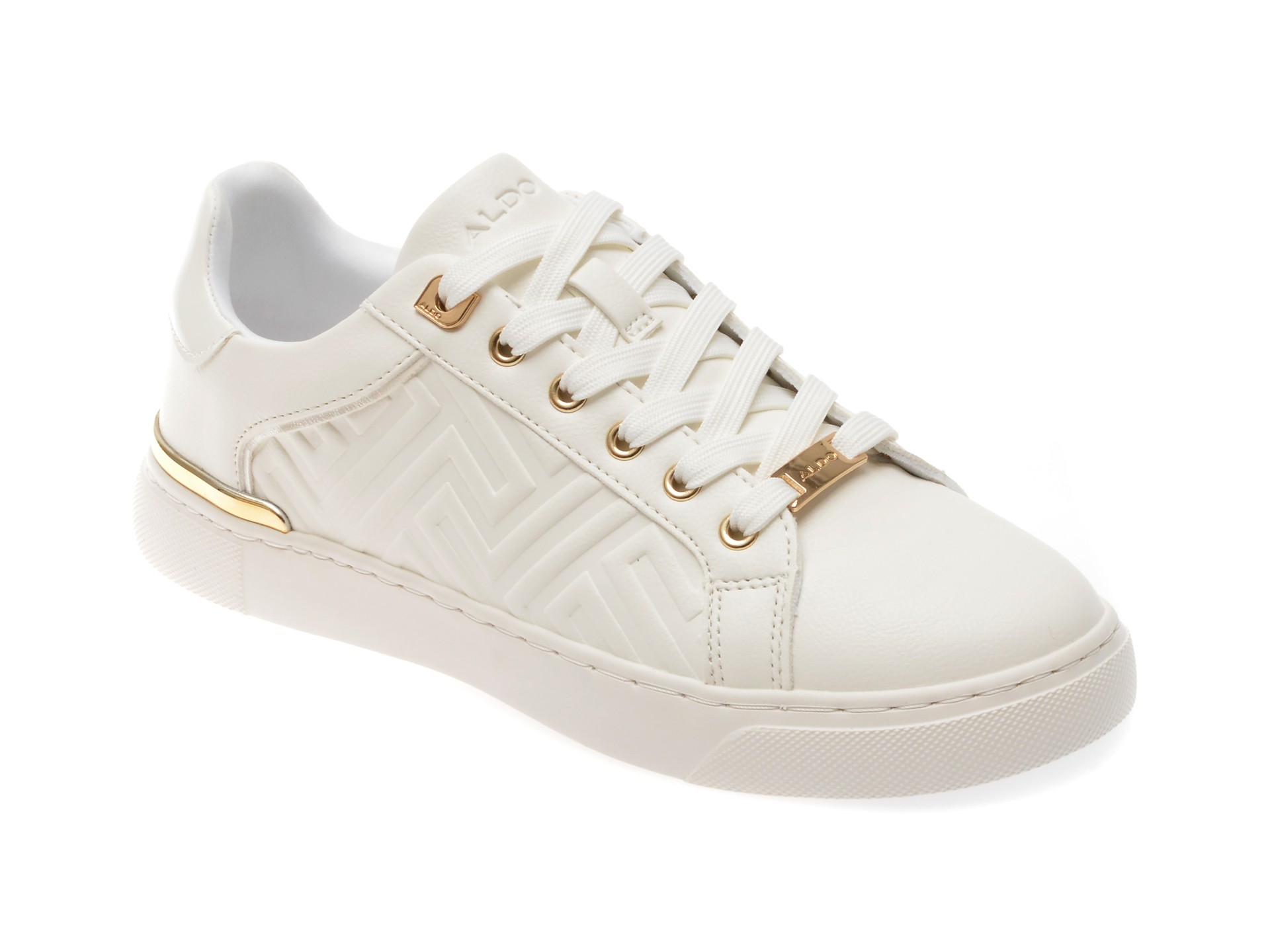 Pantofi casual ALDO albi, 13542872, din piele ecologica