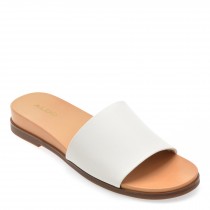 Papuci casual ALDO albi, 13734068, din piele ecologica