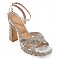 Sandale elegante ALDO argintii, 13578783, din piele ecologica