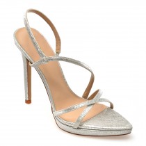 Sandale elegante ALDO argintii, 13578831, din piele ecologica
