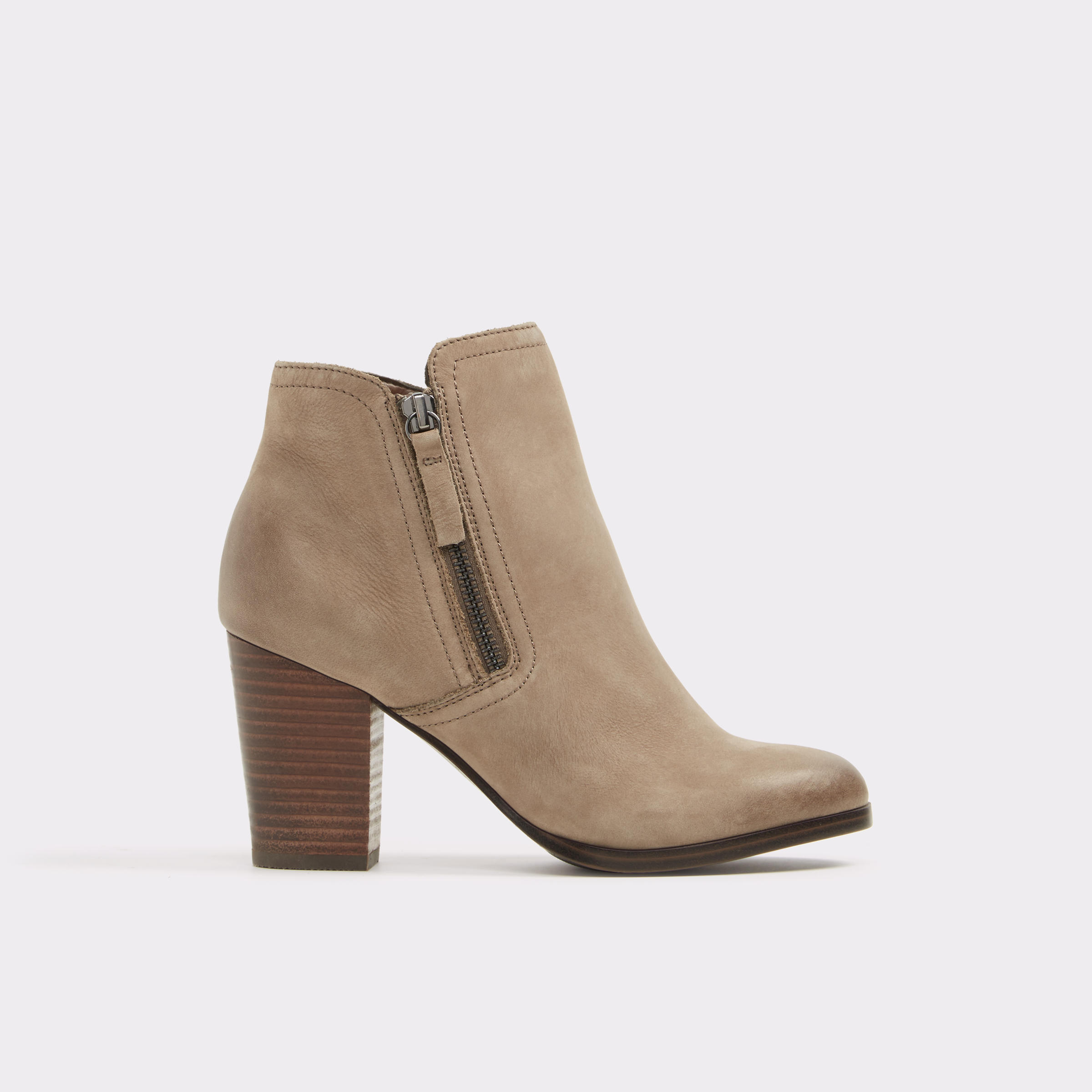 Botine gri, de dama, aldo - emely12, din piele naturala