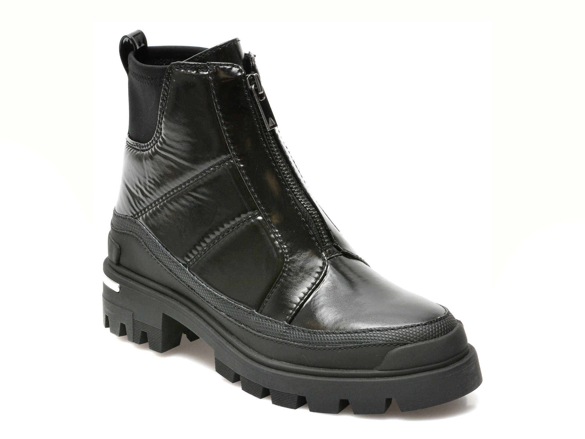 Ghete ALDO negre, PUFFERSTEP001, din material textil si piele ecologica Aldo imagine reduceri