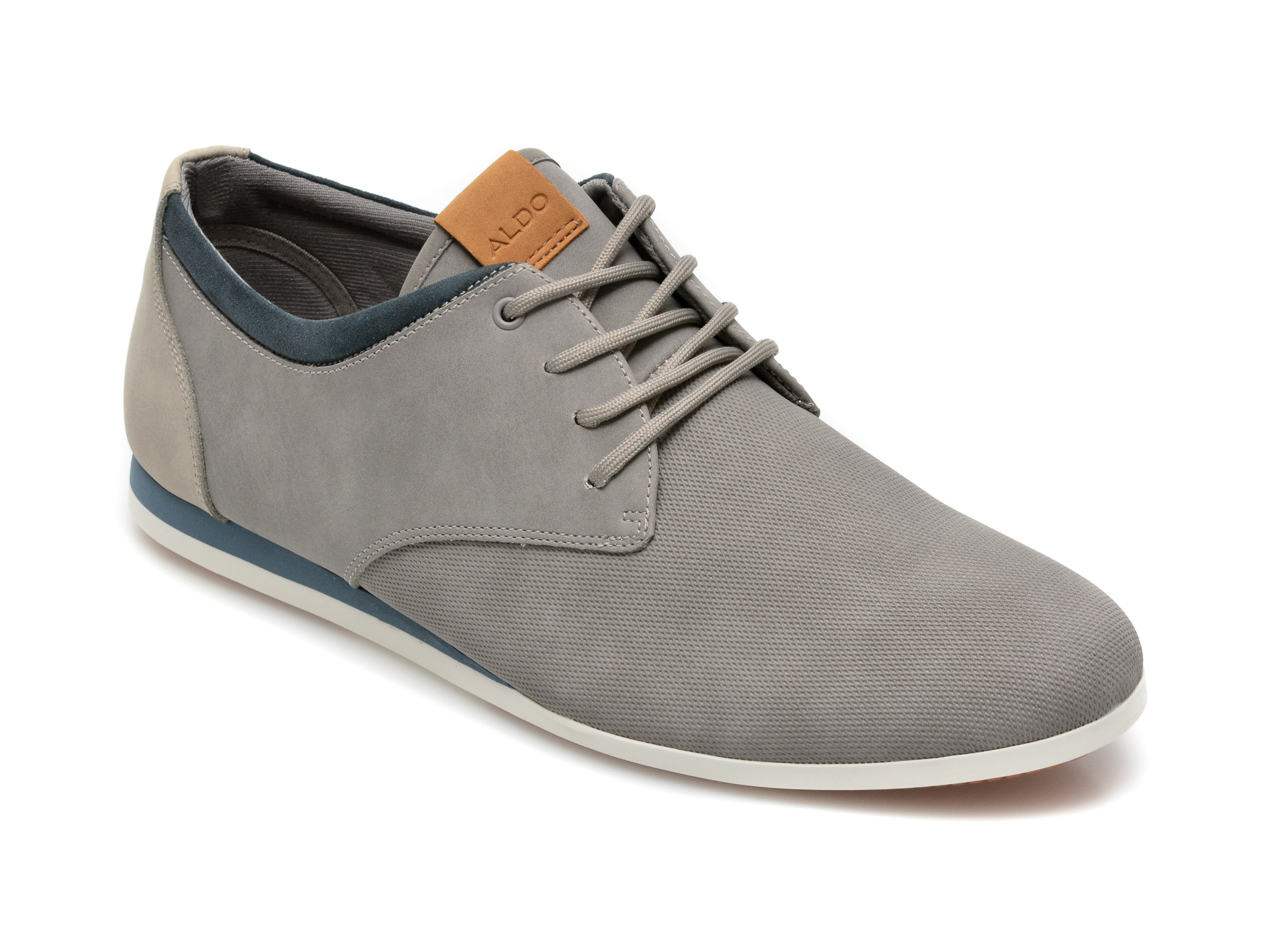 Pantofi ALDO gri, Aauwen-R020, din material textil si piele ecologica