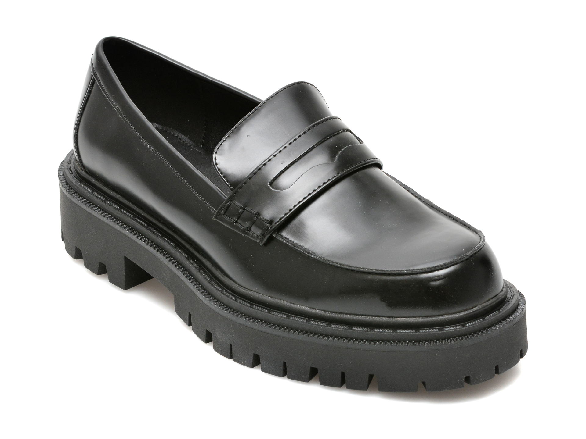 Pantofi ALDO negri, BIGSTRUT001, din piele ecologica Aldo imagine reduceri