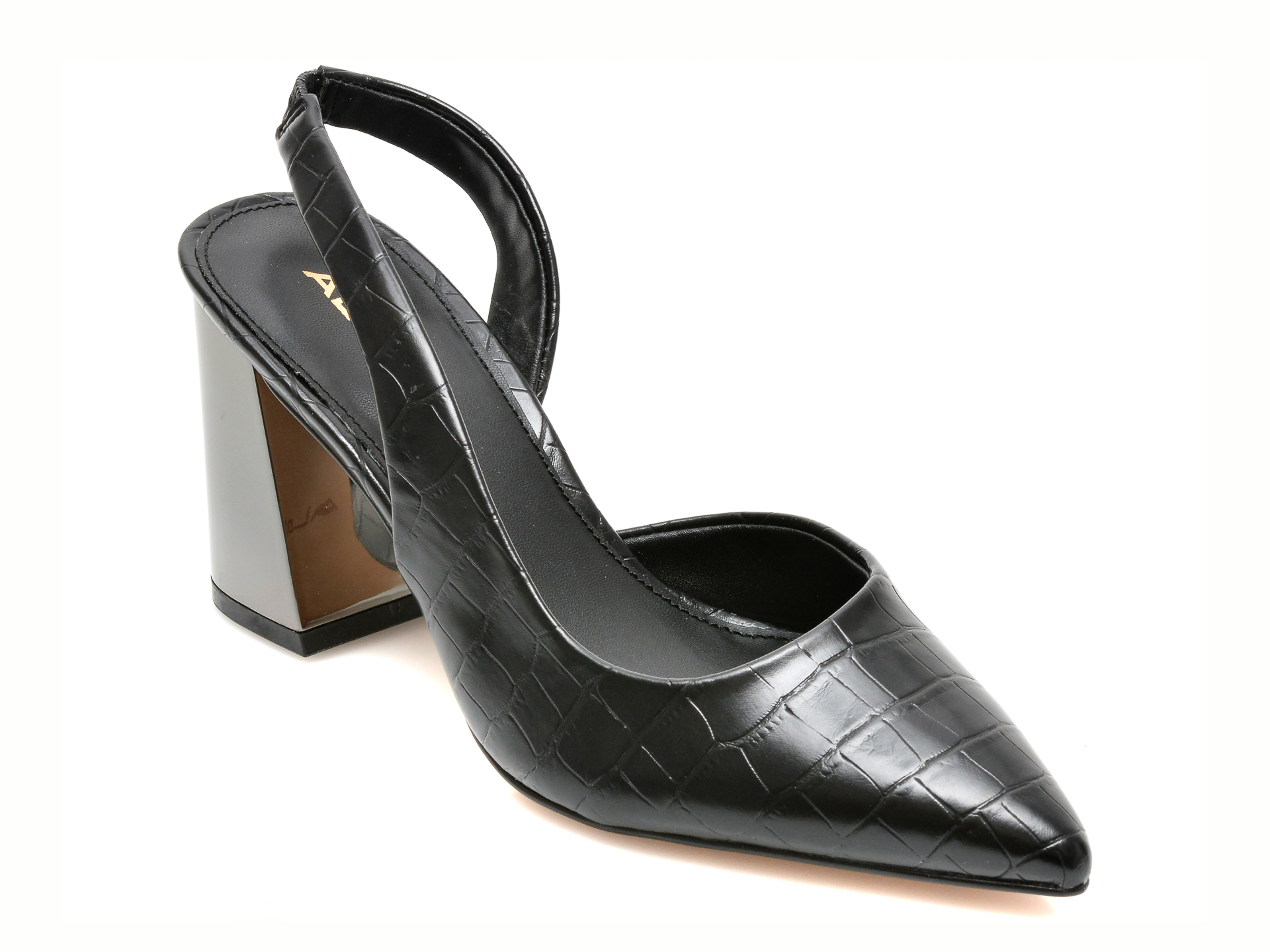 Pantofi ALDO negri, GANNAERYN001, din piele ecologica Aldo imagine reduceri