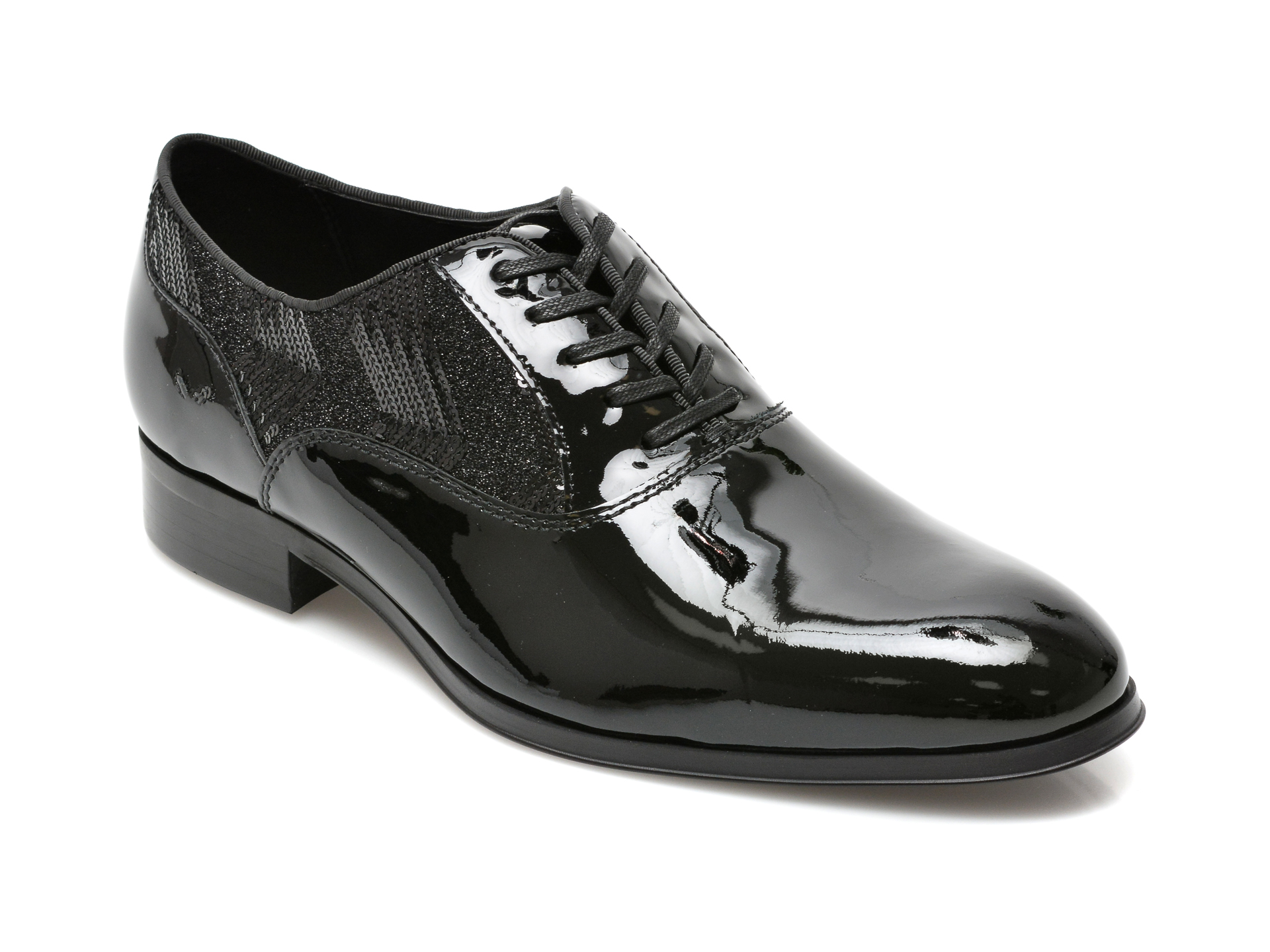 Pantofi ALDO negri, RIDGE004, din piele naturala lacuita Aldo imagine reduceri