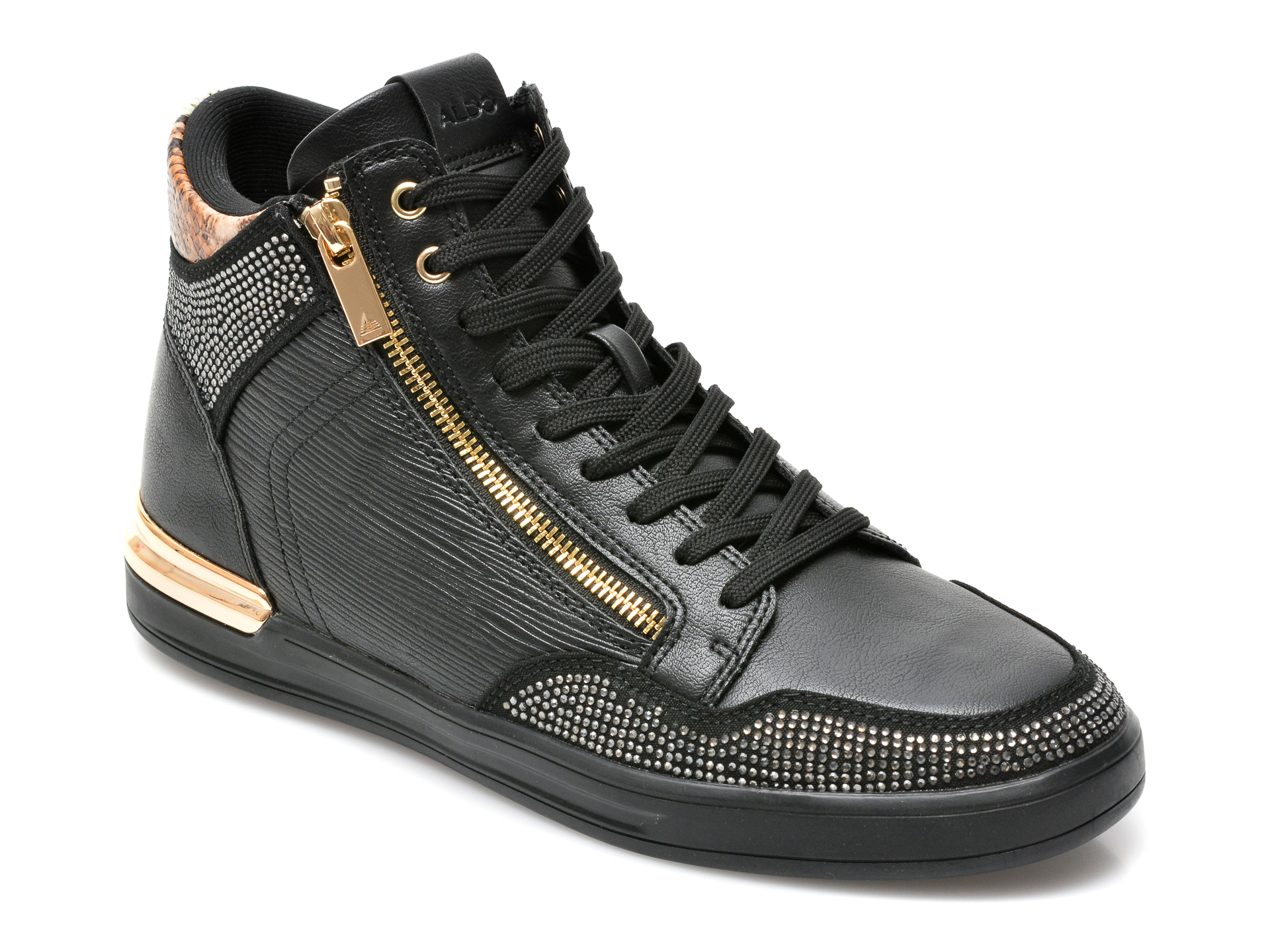 Pantofi ALDO negri, Sauerberg001, din piele ecologica ALDO imagine 2022