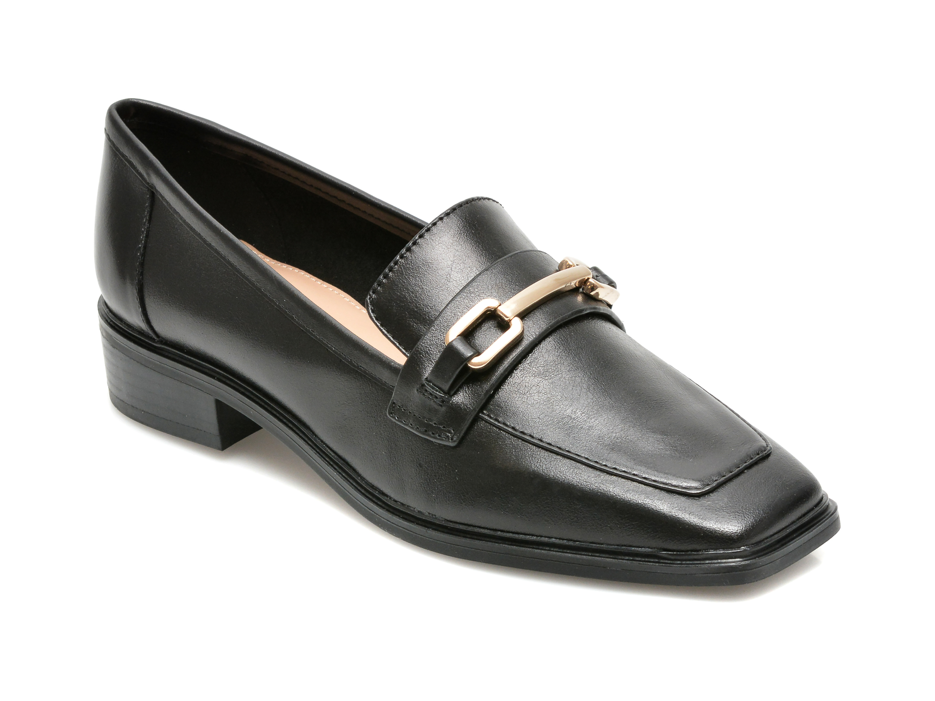 Pantofi ALDO negri, WICICLYAFLEX001, din piele naturala Aldo imagine reduceri