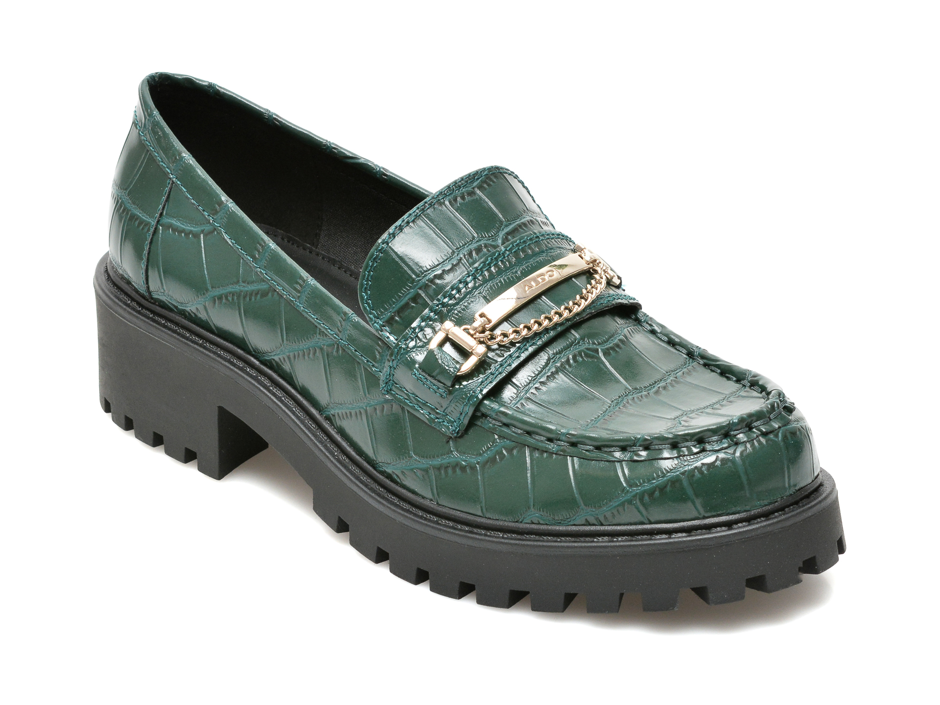 Pantofi ALDO verzi, BIGSTEP301, din piele ecologica Aldo imagine reduceri