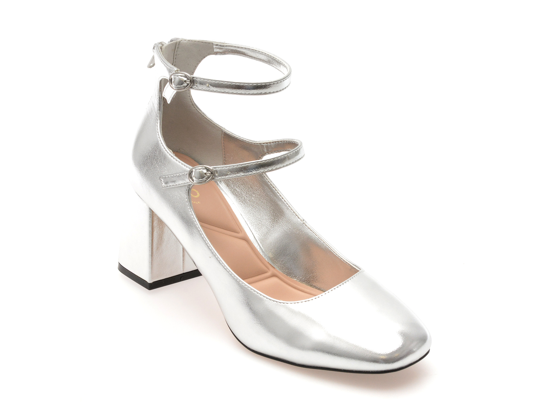 Pantofi eleganti ALDO argintii, 13816582, din piele ecologica
