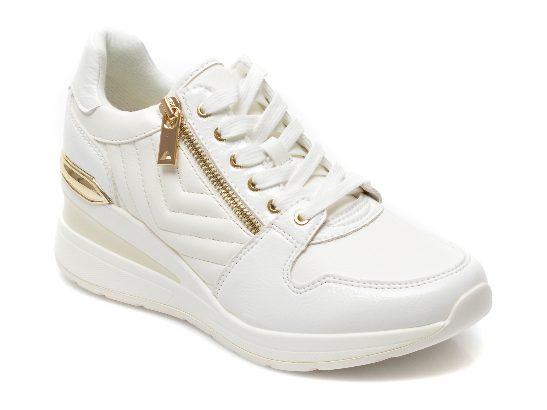 Pantofi sport ALDO albi, ADWIWIA100, din piele ecologica Aldo imagine reduceri