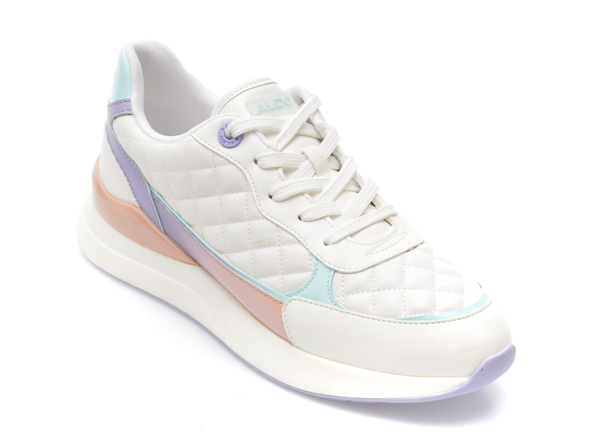 Pantofi sport ALDO albi, COSMICSTEP963, din piele ecologica