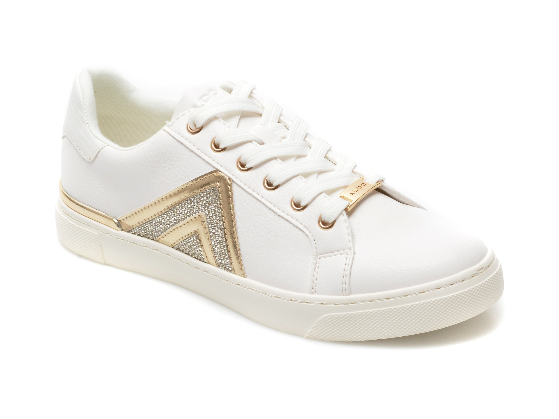 Pantofi sport ALDO albi, FRAN100, din piele ecologica Aldo imagine reduceri