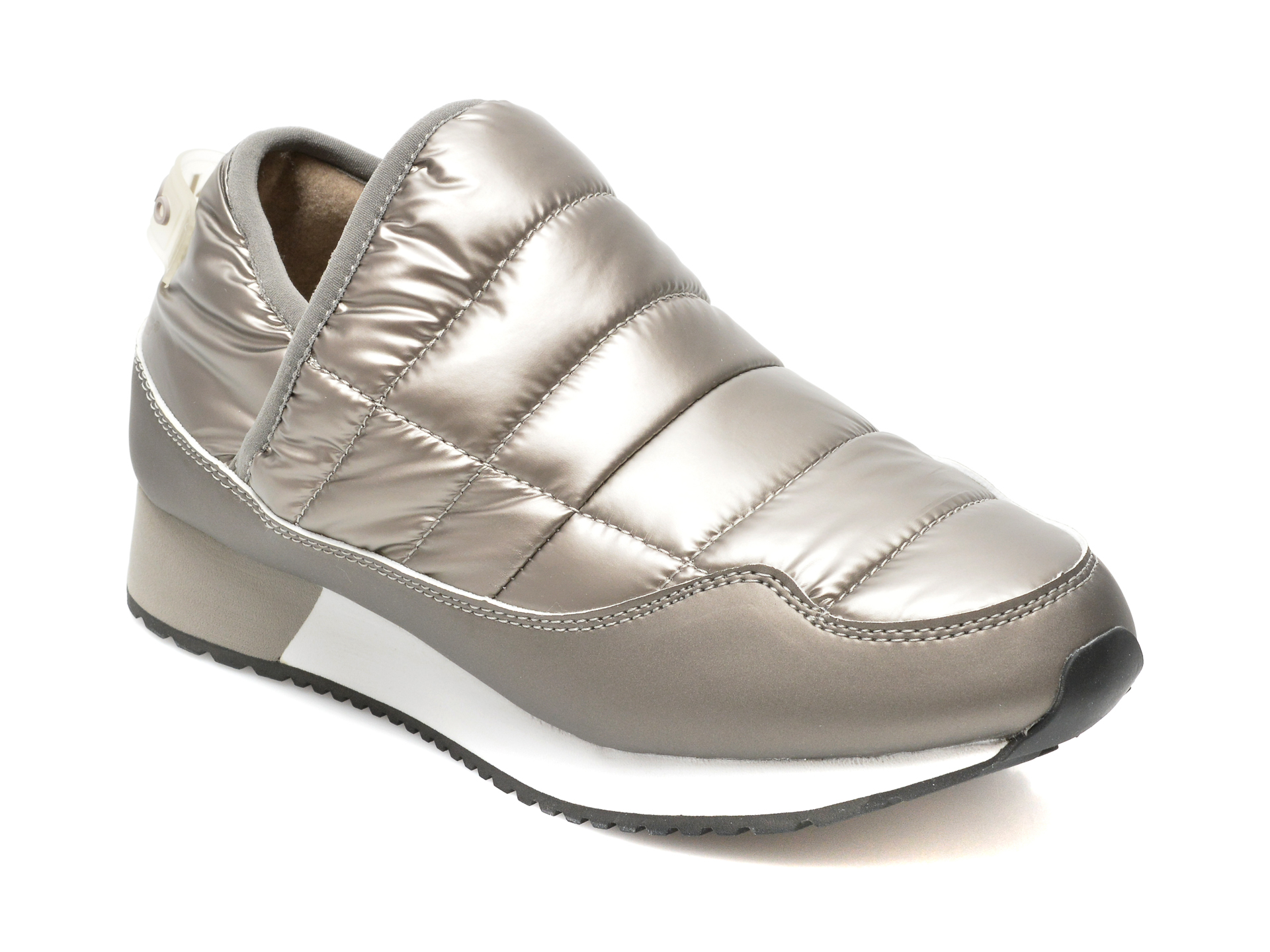 Pantofi sport ALDO argintii, PUFFERWALK040, din material textil Aldo imagine reduceri