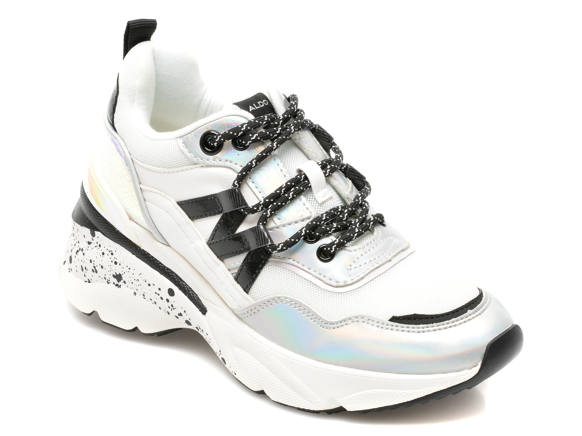 Pantofi sport ALDO argintii, THALIRI962, din material textil si piele ecologica Aldo imagine reduceri