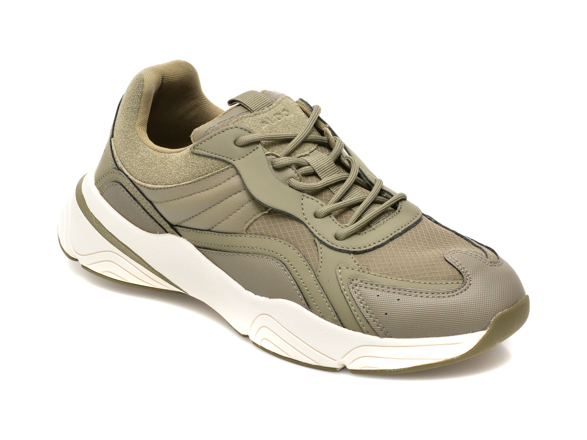 Pantofi sport ALDO kaki, CREATEV1250, din material textil si piele ecologica Aldo imagine reduceri