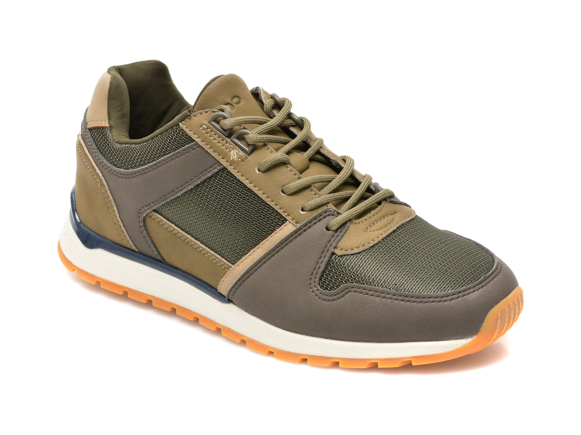 Pantofi sport ALDO kaki, IVANN250, din material textil si piele ecologica Aldo imagine reduceri