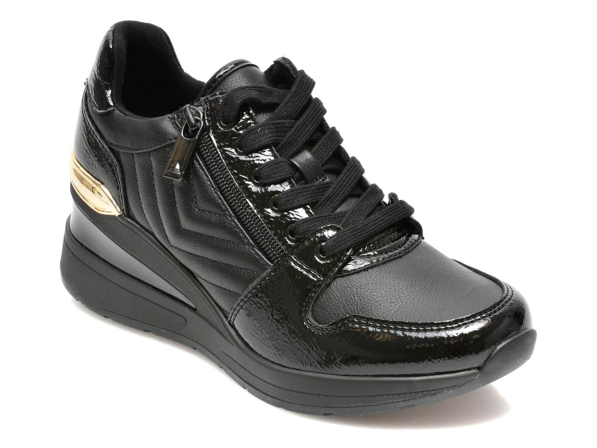 Pantofi sport ALDO negri, ADWIWIA008, din piele ecologica Aldo imagine reduceri