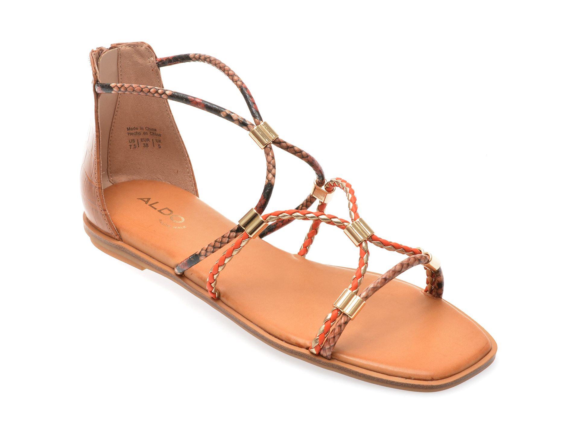 Sandale casual ALDO multicolor, 13741620, din piele ecologica