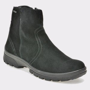 Ghete ARA negre, 49348, din piele intoarsa