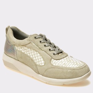 Pantofi sport TRIVICT gri, S17114, din piele ecologica