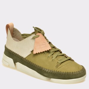 Pantofi CLARKS verzi, 6122733, din nabuc