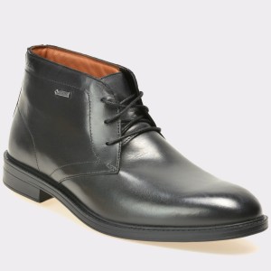 Ghete CLARKS negre, 6109688, din piele naturala