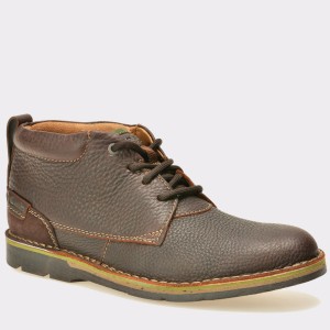 Ghete CLARKS maro, 6119619, din piele naturala