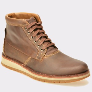 Ghete CLARKS maro, 6127860, din piele naturala