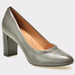 Pantofi CLARKS gri, 6127937, din piele naturala