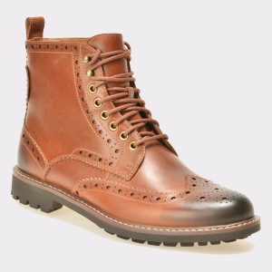 Ghete CLARKS maro, 351790, din piele naturala