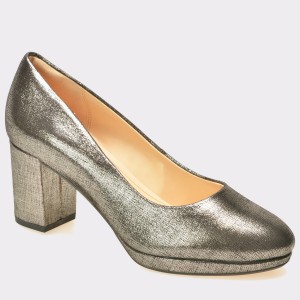 Pantofi CLARKS gri, 6128555, din piele naturala