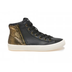 Ghete PEPE JEANS negre, din piele ecologica