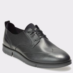 Pantofi CLARKS negri, 6128346, din piele naturala