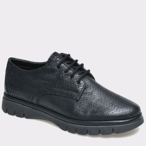 Pantofi The Flexx negri, din piele naturala