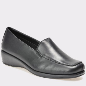 Pantofi THE FLEXX negri, Hugegra, din piele naturala