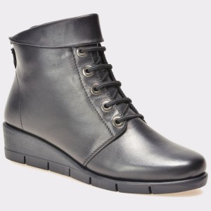 Ghete THE FLEXX negre, Paviors, din piele naturala