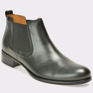 Ghete GABOR negre, 71640, din piele naturala