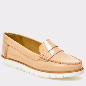 Pantofi mocasini GEOX roz, D724Pf, din piele naturala
