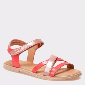 Sandale pentru copii GEOX bej, J5235D, din piele ecologica