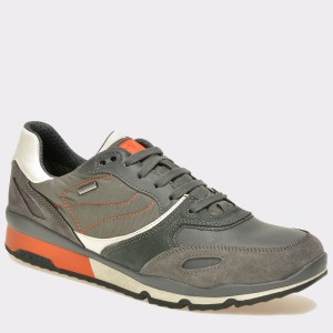 Pantofi sport GEOX gri, U44S7A, din piele intoarsa