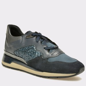 Pantofi sport GEOX bleumarin, D62N1B, din piele naturala