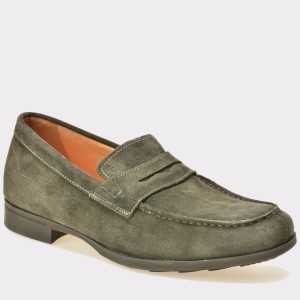 Pantofi mocasini GEOX kaky, U641Xg, din piele intoarsa