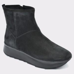 Ghete GEOX negre, D745Tc, din piele intoarsa